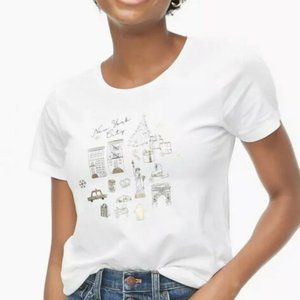 J Crew Collector Tee New York City Tee Holiday Map